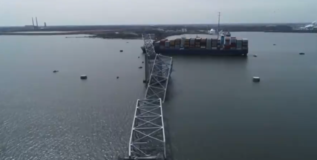 Imagens De Drone Mostram A Extens O Da Destrui O Da Ponte De Baltimore