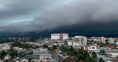 RS em alerta para fortes temporais em grande parte do estado e granizo ventos de até 120 km/h