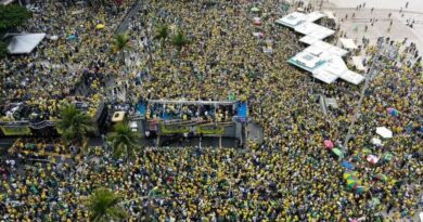 Manifestação no Rio  reúne milhares de apoiadores de Bolsonaro na praia de Copacabana vídeo